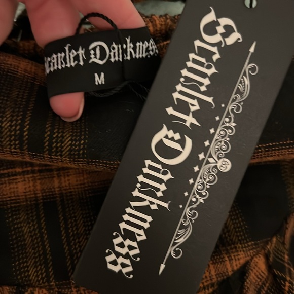 NWT Scarlet Darkness Plaid High Waist Maxi Skirt - Picture 8 of 8